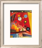 Schweres rot Affiches par Wassily Kandinsky