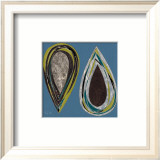 Teal Teardrops Poster von Alan Buckle
