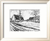 Les Challonges Gerahmter Druck (limitierte Auflage) von Maurice de Vlaminck