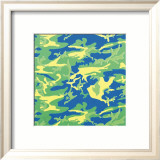Camouflage, c.1987 (green, blue, yellow) Affischer av Andy Warhol Camouflage, c.1987 (green, blue, yellow) Affischer av Andy Warhol