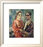 Double Portrait, c.1912-1913 Poster par Oskar Kokoschka