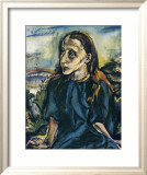 Portrait d'une Jeune Fille, c.1913 Prints by Oskar Kokoschka
