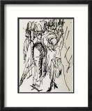 Scène de rue à Berlin Affiches par Ernst Ludwig Kirchner