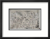 081 - La baignade Reproduction encadrée édition limitée par Jules Pascin