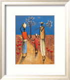 La Famille et l'Arbre Bleu Kunstdrucke von Michel Rauscher