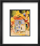 The Country House Court at St. Germaine Posters par Auguste Macke