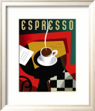 Cubist Espresso Affiches par Eli Adams
