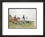 Depart pour la chasse a Chantilly Reproduction encadrée édition limitée par Vincent Haddelsey