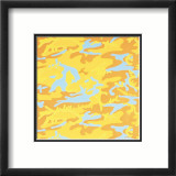 Camouflage, c.1987 (orange, yellow, blue) Poster af Andy Warhol