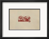 W01 - La zone Reproduction encadrée édition limitée par Jules Pascin