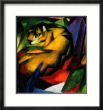The Tiger Framed Giclee Print by Franz Marc