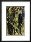 Street Scene with Green Lady Posters par Ernst Ludwig Kirchner