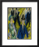 People on the Street Affiche par Ernst Ludwig Kirchner