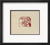 W02 - Les Montmartroises Reproduction encadrée édition limitée par Jules Pascin