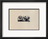 W01 - La zone Reproduction encadrée édition limitée par Jules Pascin