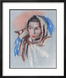 Portrait d'une jeune fille (Victoria) Posters par Josef Dobrowsky