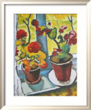 Blumen Am Fenster - Begonien Kunstdrucke von Auguste Macke