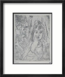 089 - Personnage d'Amerique Reproduction encadrée édition limitée par Jules Pascin