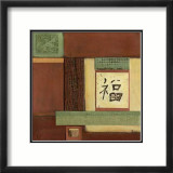 Chinese Scroll in Red I Láminas por Mauro Chinese Scroll in Red I Láminas por Mauro