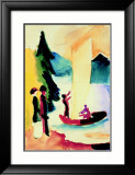 Gelbes Segel Art par Auguste Macke