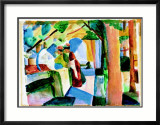 Auf Dem Friedhof Affiches par Auguste Macke