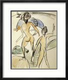Bather with Hat Posters par Ernst Ludwig Kirchner