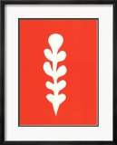 Palme Blanche Sur Fond Rouge, c.1947 Láminas por Henri Matisse