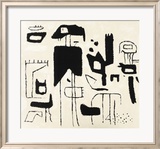 Afrikanische Spiele, c.1942 Plakat av Willi Baumeister Afrikanische Spiele, c.1942 Plakat av Willi Baumeister