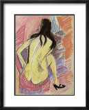 Sceated Nude from the Back Posters par Ernst Ludwig Kirchner