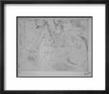 129 - Les amies Reproduction encadrée édition limitée par Jules Pascin