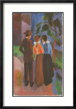 Three Persons Walking, 1914 Art par Auguste Macke