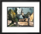 L'Eglise de Bougival, 1913 Reproduction encadrée édition limitée par Maurice de Vlaminck