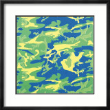 Camouflage, c.1987 (green, blue, yellow) Prints by Andy Warhol