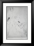 149 - Toilette de Bethsabee Reproduction encadrée édition limitée par Jules Pascin