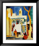 Vue sur une mosquée Affiches par Auguste Macke