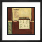 Chinese Scroll in Red IV Láminas por Mauro Chinese Scroll in Red IV Láminas por Mauro