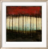 Autumnal Abstract I Reproduction encadrée édition limitée par Jennifer Goldberger