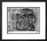 093 - Les americaines Reproduction encadrée édition limitée par Jules Pascin