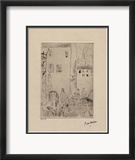 016 - Le drame Reproduction encadrée édition limitée par Jules Pascin