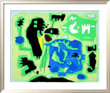 Komposition in Grun, c.1954 Posters av Willi Baumeister Komposition in Grun, c.1954 Posters av Willi Baumeister