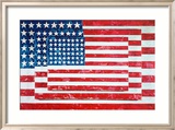 Drei Fahnen, 1958|Three Flags, 1958 Kunstdrucke von Jasper Johns