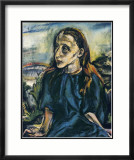 Portrait d'une Jeune Fille, c.1913 Art par Oskar Kokoschka