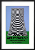 Expo Art et Energie Reproduction encadrée édition limitée par Victor Vasarely