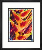 Heliconia Innrammet Giclee-trykk av Joanne Bolton
