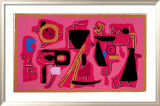 Roter Fries, c.1954 Poster av Willi Baumeister Roter Fries, c.1954 Poster av Willi Baumeister
