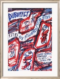 Sites aux Figurines Psycho-Sites Poster by Jean Dubuffet