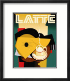 Cubist Latte Plakater af Eli Adams