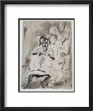 075 - Chercheuse de poux Reproduction encadrée édition limitée par Jules Pascin