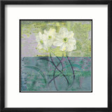 Floral with Cursive III Print by Pierre Fortin