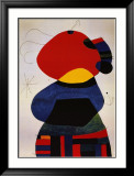 Femme avec trois cheveux Posters par Joan Miró